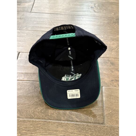 Top Of The World Two Tone Green Black Notre Dame Fighting Irish SnapBack Hat NWT - Picture 7 of 9